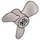 LEGO Pearl Light Gray Propeller with 3 Blades (6041)