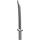 LEGO Gris clair perle Épée avec garde carrée (Shamshir) (30173)