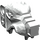 LEGO Pearl Light Gray Wolf Head (53457)