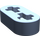 LEGO Perlsandblau Strahl 2 x 0.5 mit Achse Löcher (41677 / 44862)