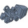 LEGO Parelzandblauw Bionicle Toa Foot met Kogelgewricht (afgeronde toppen) (32475)