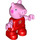 LEGO Peppa Pig with Red Top and Flower Duplo Figure