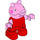 LEGO Peppa Pig con Rojo Parte superior Figura Duplo