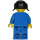 LEGO Person in Blue with Black Hair with Pigtails Minifigure