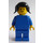 LEGO Person in Blue with Black Hair with Pigtails Minifigure