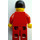 LEGO Person i Rød Clothing med Svart Kort hår Minifigur