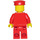 LEGO Person i Rød Clothing med Rød Hat Minifigur