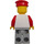 LEGO Person in Red Striped Shirt with Red Hat Minifigure