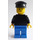 LEGO Person with Black Top and Black Hat Minifigure