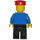 LEGO Person with Blue Top and Red Hat Minifigure