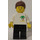 LEGO Person med Freckles og Brun Hår med Hestehale Minifigur