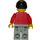 LEGO Person con Gris Piernas y Negro Cabello corto Minifigura