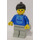 LEGO Person met Jogging Suit met Zwart Haar minifiguur