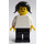 LEGO Person with White Top and Black Hair with Pigtails Minifigure