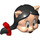 LEGO Petunia Pig Minifigure Head