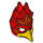 LEGO Phoenix Maske med Gul Nebb med Gold Headpiece (16656 / 17399)