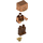 LEGO Piglin mit Reddish Braun Beine und Perlgold Rüstung Minifigur