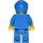 LEGO Pilot in Blue Zipper Suit and Blue Helmet Minifigure