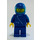 LEGO Pilot in Blue Zipper Suit and Blue Helmet Minifigure