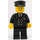 LEGO Pilot i Uniform med Svart Hatt och Stift på Bröst Minifigur