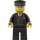 LEGO Pilot med Svart Hatt Minifigur