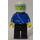 LEGO Pilot avec Bleu et Zipper blanc Casque Figurine