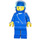 LEGO Pilot with Zipper and Helmet Minifigure