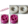 LEGO Pink Plate 1 x 4 with Wheel Holders, Dark Pink Wheel Rims and Smooth White Tyres
