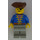 LEGO Pirate avec Bleu Jacket et Brown Triangulaire Chapeau et Eyepatch Figurine