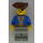 LEGO Pirat mit Blau Jacke und Braun Dreieckig Hut und Eyepatch Minifigur