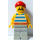 LEGO Pirata con Grande Baffi e Grigio Gambe Minifigure