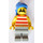 LEGO Pirate avec rouge et blanc Rayures Shirt et Grand Moustache Figurine
