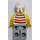 LEGO Pirate met Rood en Wit Strepen Shirt, Wit Bandana en Beard minifiguur