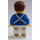 LEGO Pirates Chess Bluecoat Soldier avec Sweat Drops et Reddish Brown Cheveux Figurine
