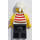 LEGO Piraten Chess Set Pirat mit Rot und Weiß Striped Hemd mit Weiß Bandana und Angry Look Minifigur