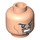 LEGO Plain Head with Decoration (Safety Stud) (10337 / 11450)