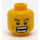 LEGO Plain Head with Determined   Open Mouth Grin with Teeth (Safety Stud) (3626 / 64883)