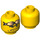 LEGO Schmucklos Kopf mit Goggles (Sicherheitsbolzen) (3626 / 43785)