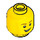 LEGO Plaine Diriger avec Lopsided Sourire et blanc Pupils (Goujon de sécurité) (14761 / 88950)