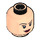 LEGO Schmucklos Kopf mit rot Lips, Smile   Angry (Einbau-Vollbolzen) (10348 / 99868)