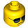 LEGO Plain Head with Sunglasses (Recessed Solid Stud) (13626 / 99509)