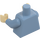 LEGO Plain Torso with Sand Blue Arms and Tan Hands (973 / 76382)