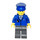 LEGO Plane Pilot with Blue Uniform and Badge Minifigure