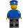 LEGO Plane Pilot with Blue Uniform and Badge Minifigure