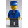 LEGO Lentokone Lentäjä jossa Sininen Uniform ja Merkki Minihahmo