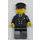 LEGO Vliegtuig Piloot met Uniform en Zwart Hoed Minifiguur