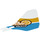 LEGO Kunststoff Schwanz (Fin) for Flying Helicopter mit &#039;ViTA RUSH racing&#039; und Orange (69846)