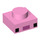 LEGO Plaat 1 x 1 met 2 Zwart Squares en Dark Pink Rectangle (Minecraft Axolotl Gezicht) (1014 / 3024)