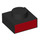 LEGO Plaat 1 x 1 met Rood Kant (3024 / 49116)