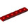 LEGO Platte 1 x 6 mit rot Audi Logo und Dashes auf Schwarz Background (3666 / 106729)